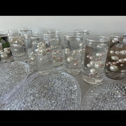 Clear Hurricane Vases 