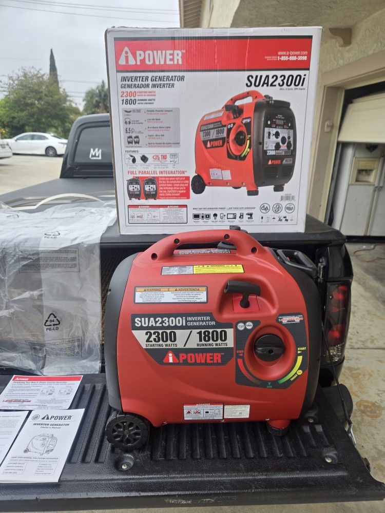 IPOWER SUA2300I ULTRAQUIET INVERTER GENERATOR WITH MOBILITY KIT CARB