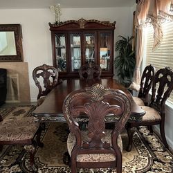 Table in China cabinet Table in China cabinet
