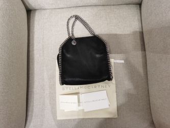 Stella McCartney Falabella Tiny Vegetarian Brushed-leather Shoulder Bag Black