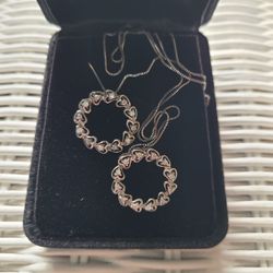 TWO Heart Diamond Necklaces