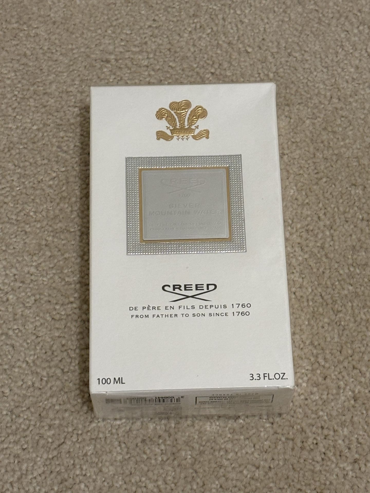 Creed Silver Mountain Water 3.3 oz / 100 ml EDP Spray Tester New in Box