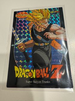 Dragon Ball Z Super Saiyan Trunks Holographic Trading Card