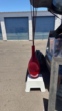 Tall, red base