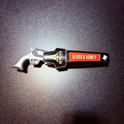 Revolver Brewing Blood & Honey beer tap handle Texas wood collector