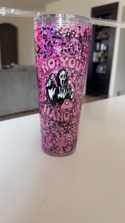 NEW 24oz GHOST FACE snow globe cup