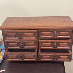 Antique Multiple Drawer Jewelry Box 