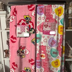 Care Bears And Power Puff Throws