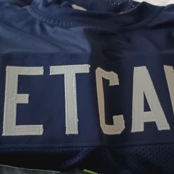 Dk Metcalf Autograph Jersey W Coa And Rookie Card