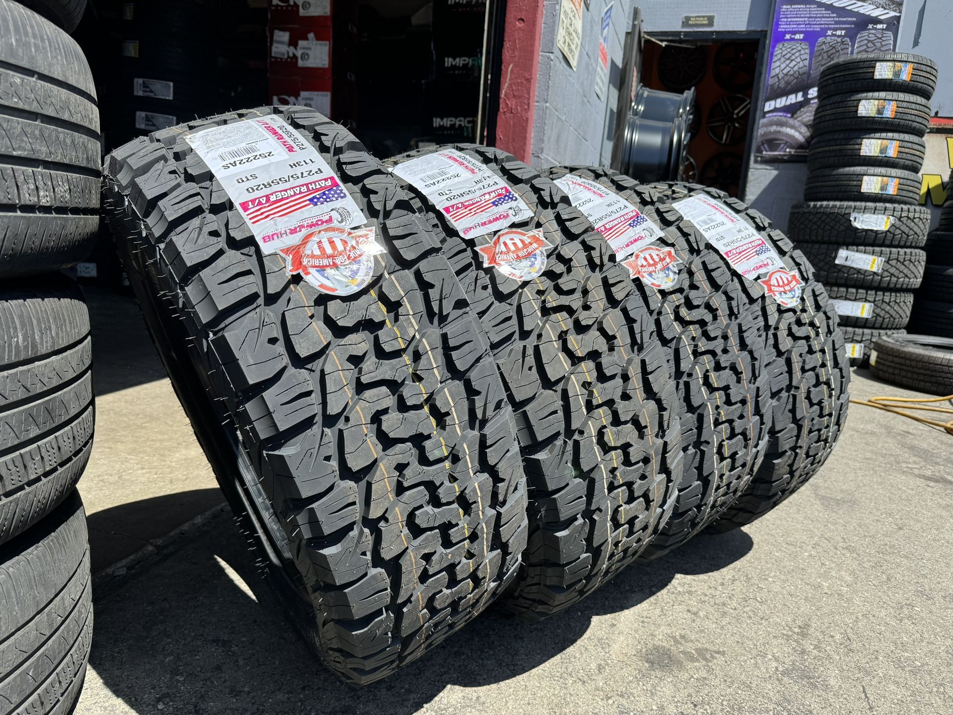 275-55-20 All Terrain Tires 880$ Installed