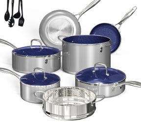 Brand New High-End Deluxe DUXANO 14PC Healthy Pots and Pan With 9H Anti-scratch Coating, 2-Layer Non-Stick Ceramic&PFAS Free, Sensitively&Evenly Induc