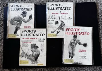 Vintage Sports Illustrated Baseball Magazine Collection.