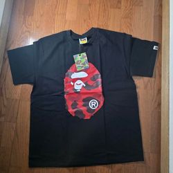 Camo bape shirt size L
