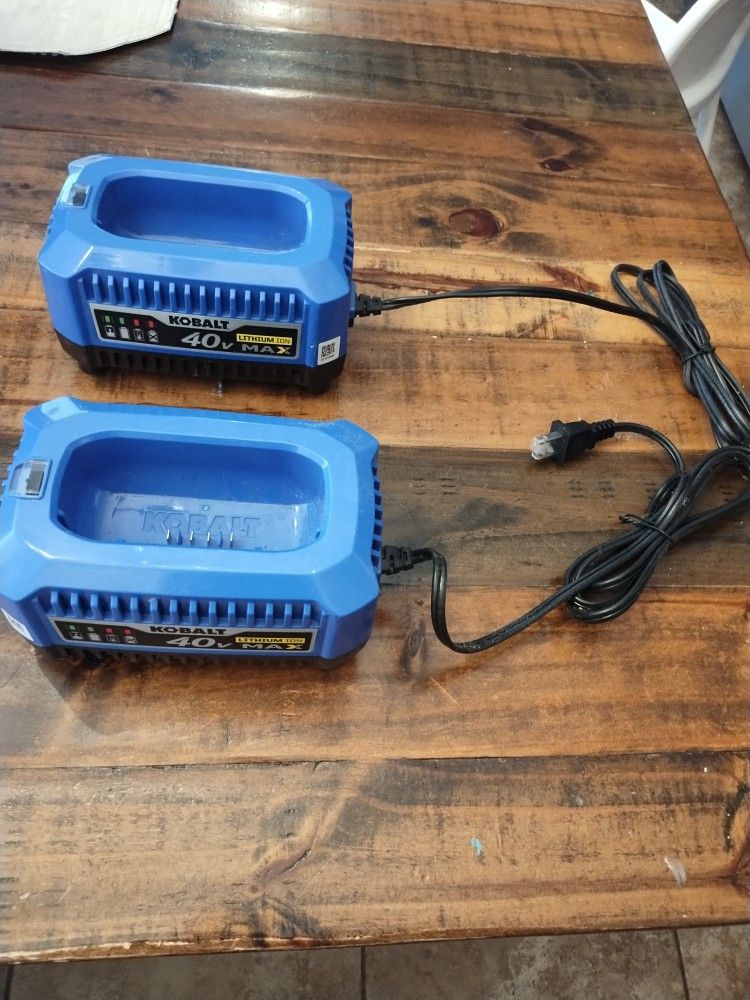 Kobalt 40V Chargers A Set Of 2