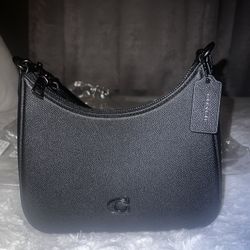 Small Crossgrain Leather Hobo Crossbody Bag