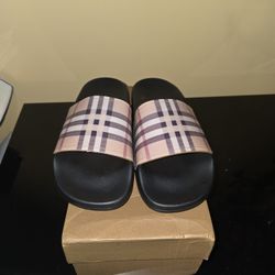 Burberry Slippers (Price Negotiable)