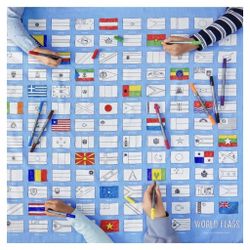 NEW World Flags Table Cloth from Eat Sleep Doodle
