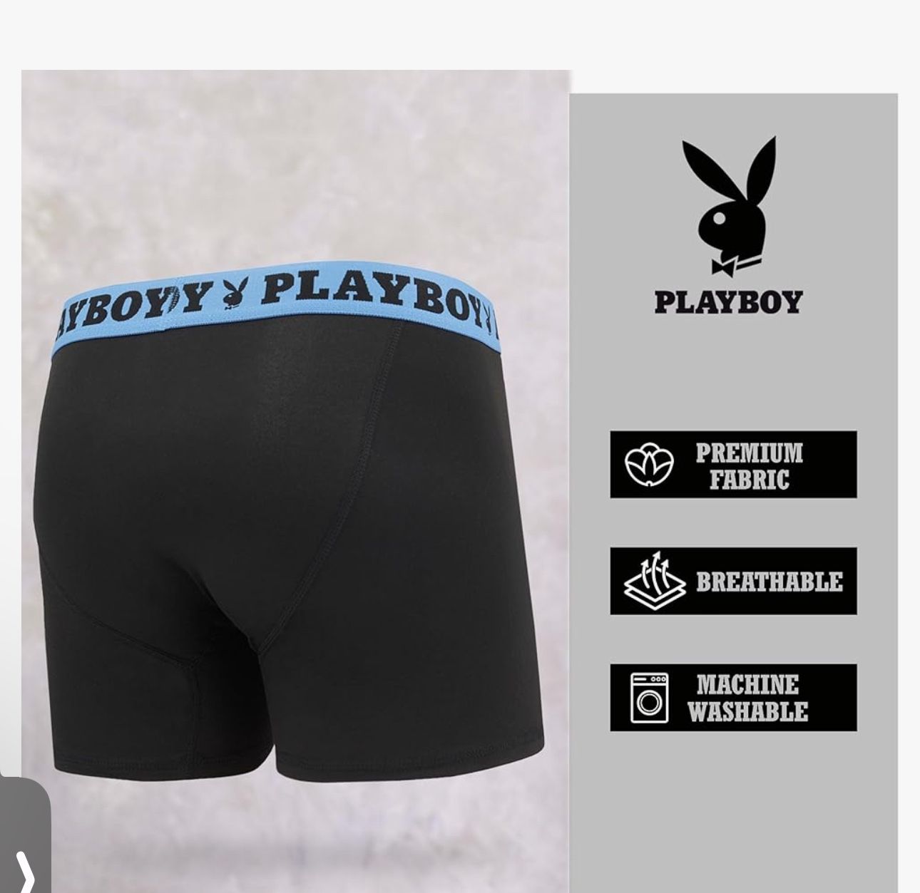 Playboy Mens Underwear Boxer Brief Size Small And Medium
