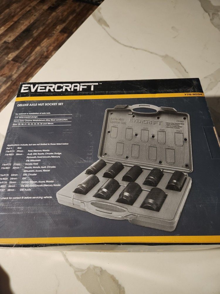 Evercraft Deluxe Axle Nut Socket Set