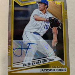 2022 Jackson Ferris Panini Extra Edition Gold Auto Ltd. #19/49