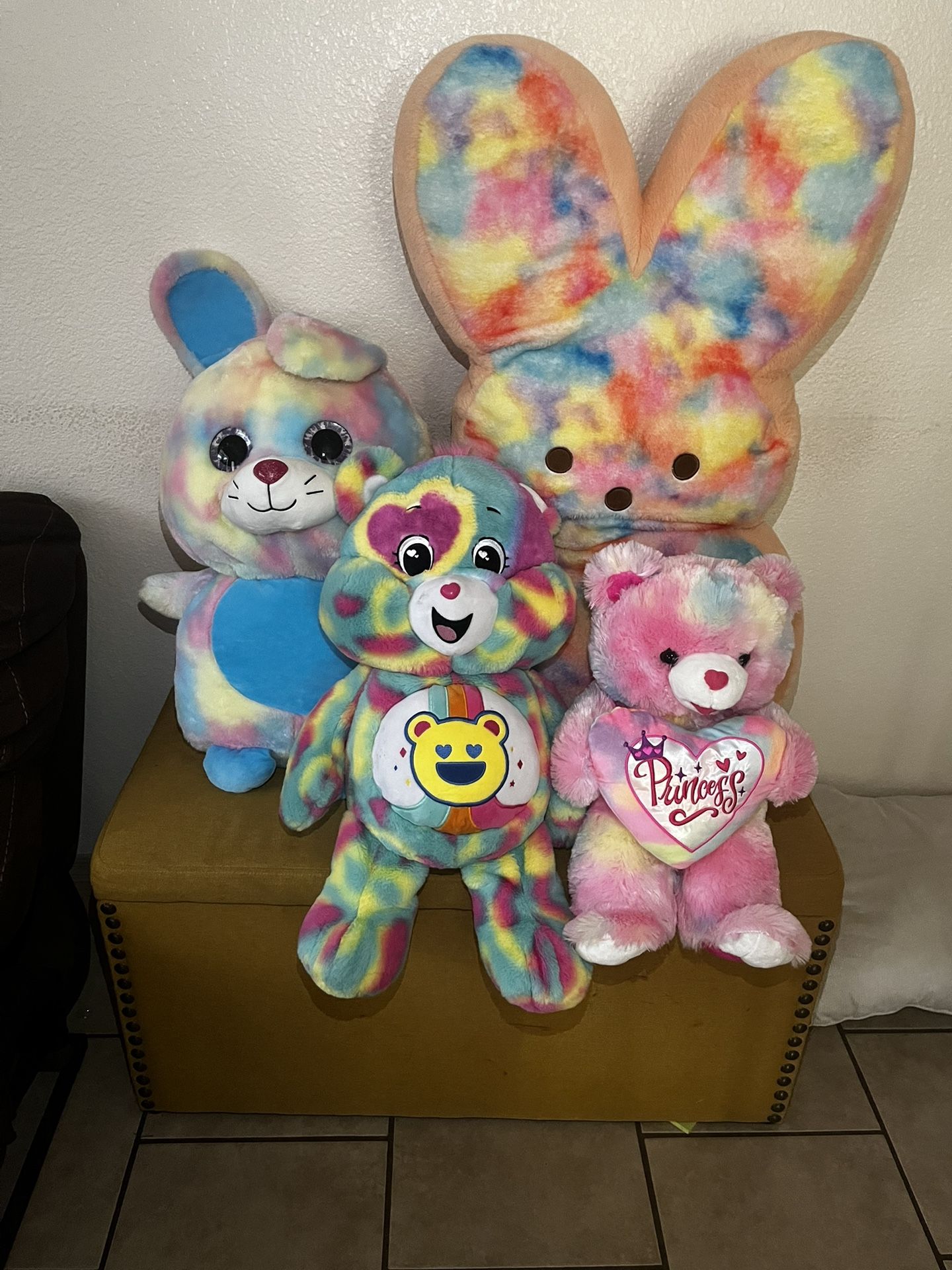 Multi Colored Stuffed Animals