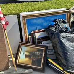 Free Art Work, Outdoor Chairs, Lamps, etc. 