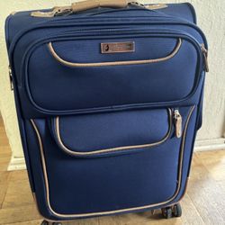 London Fog Suitcase Rolling Luggage Classic Authentic 