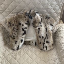 Faux Fur Shawl Size 7/8 Girls