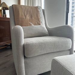 Crate & Barrel Milo Swivel Glider