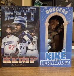 Matt Kemp And Kike Hernandez Bobbleheads