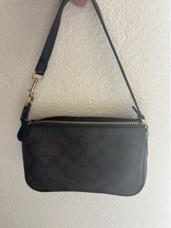 Coach purse, Light brown w tan & dark brown w black