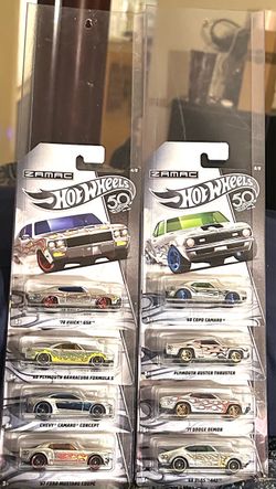 2017 Mattel Hot Wheels 50 years ZAMAC Complete Set of Eight