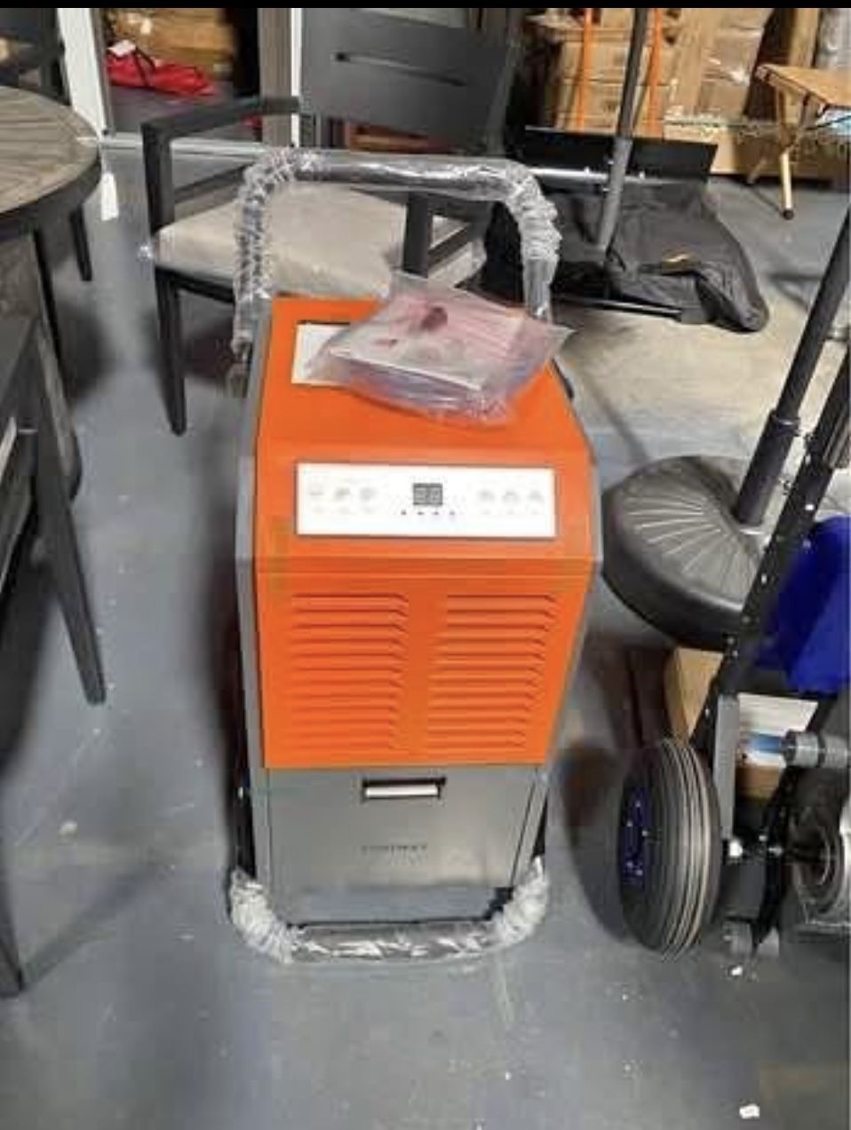 New COSTWAY 163 Pints Commercial Dehumidifier, 4500 Sq.Ft Crawl Space Dehumidifier with Drain