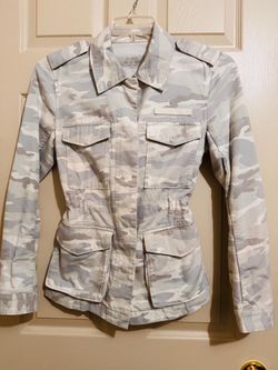 Women's Camo Military Utility Jacket Size S