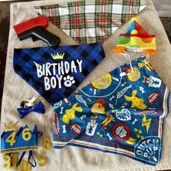 Dog Bandana , Treat Thrower Gun