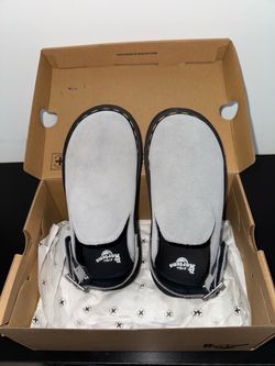 Zebzag Suede Mules Gray US 6M