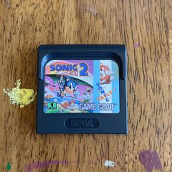 Sega Game Gear Sonic 2 With Carrying Case And Manual, Works Great 