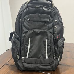 Fortinet Black Laptop Bag Padded Travel Backpack Durable Multi-compartment