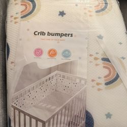 2 Packs Crib Bumper New Baby Safe Breathable Soft