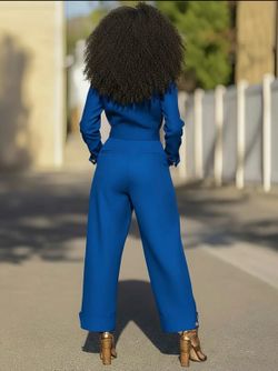 2 PC Wide Leg Pants Set