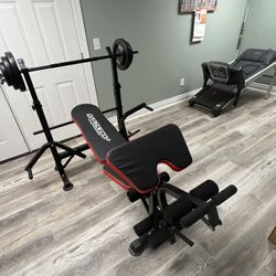 Weight Bench with Weights Included