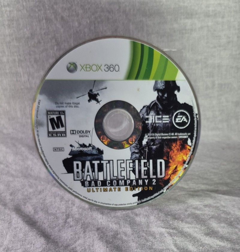 Battlefield Bad Company 2 Ultimate Edition Xbox 360 (EA, 2010) Game Disc Only