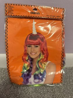 Rainbow, Unicorn Wig