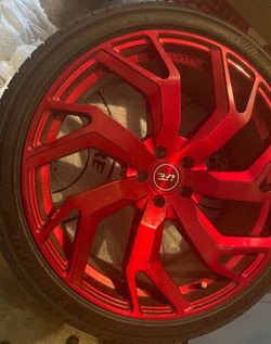22” Red Wheels Universal