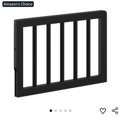 New Storkcraft & Graco Toddler Safety Guardrail with Dowels (Black) – GREENGUARD Gold Certified, Converts Compatible Storkcraft & Graco Crib to Toddle