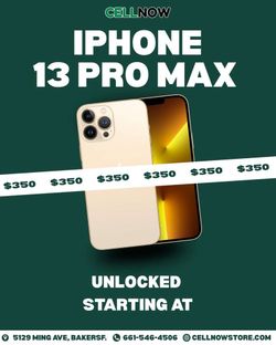 iPhone 13 pro max unlocked