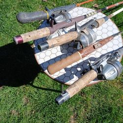 5 Assorted Fishing Poles