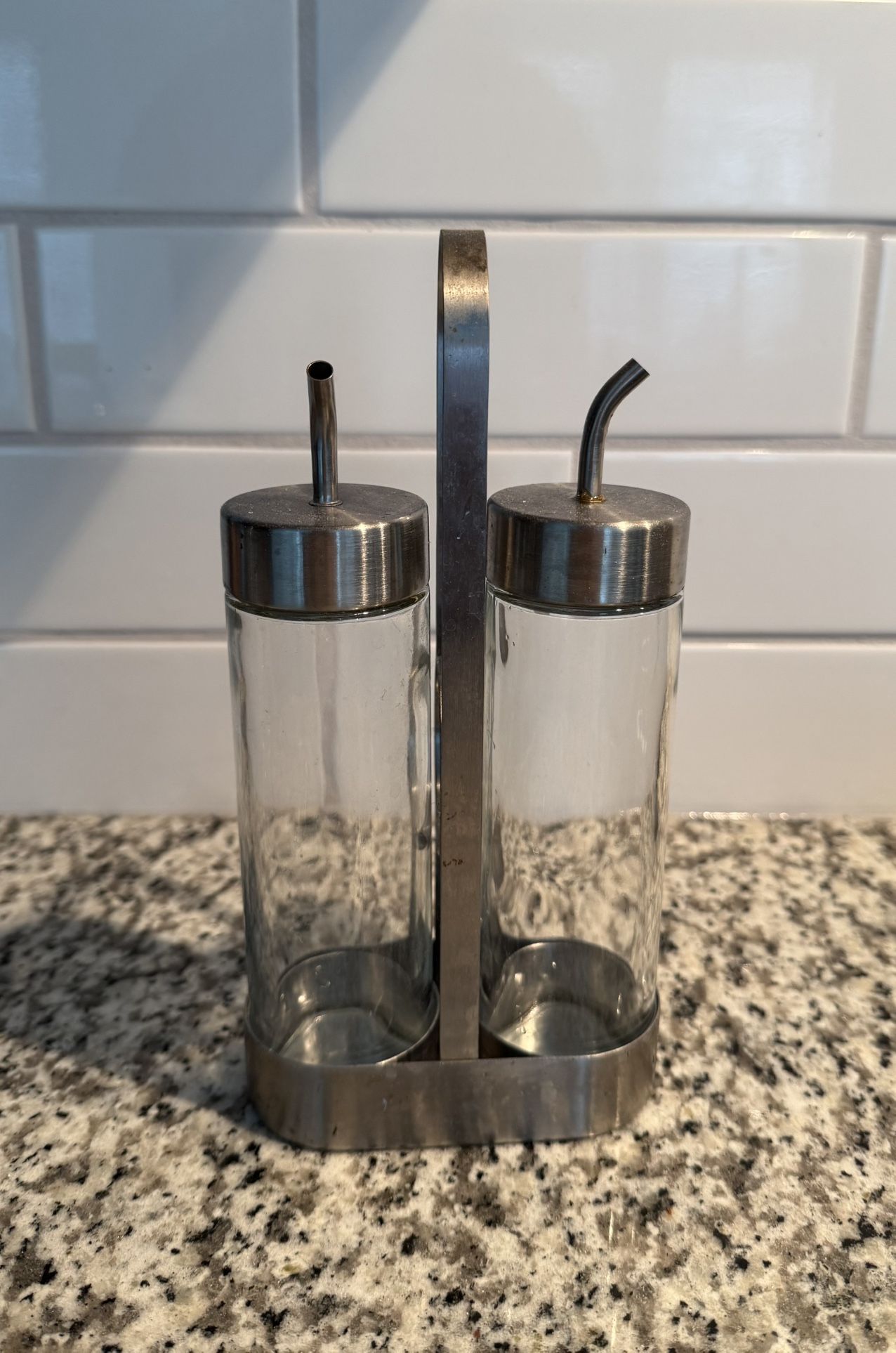 IKEA Örtfylld Oil & Vinegar Dispenser Set w/Caddy Holder