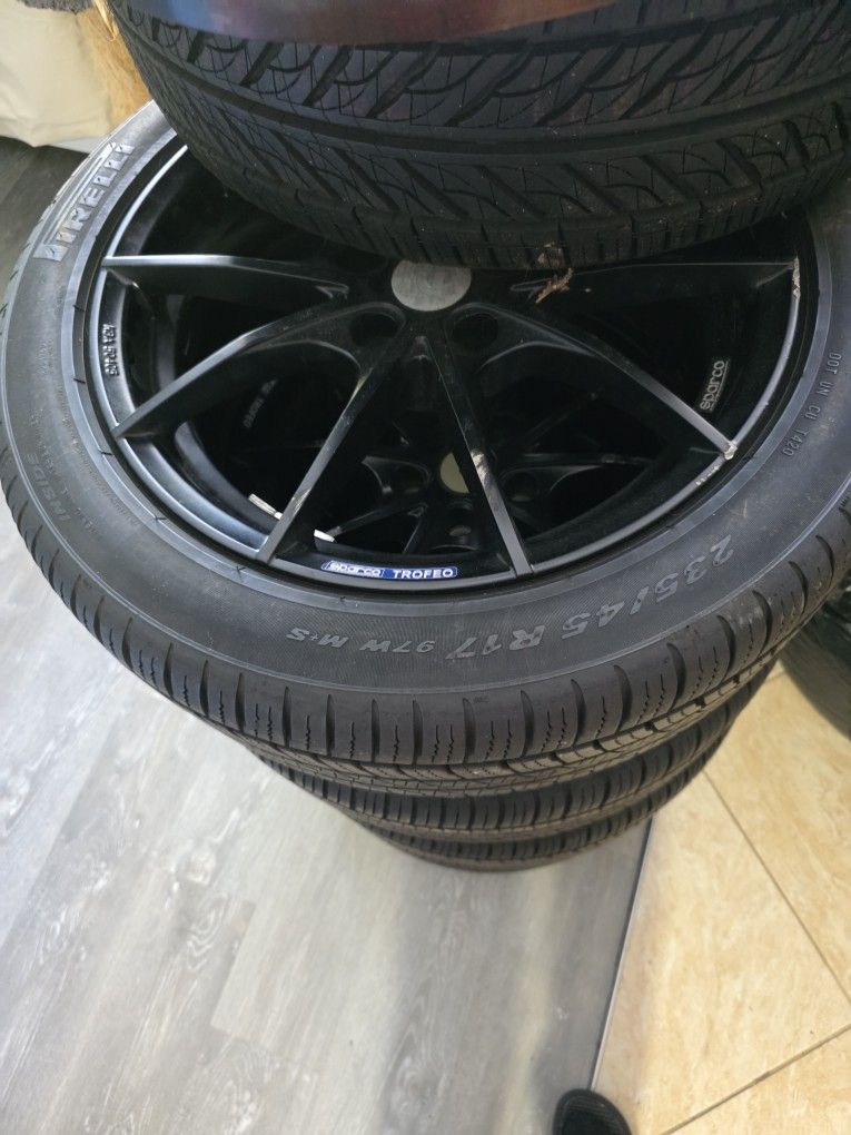 Fresh Pirellis And Lightly Scratched Sparco Trofeos