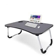 Laptop Bed Table, Breakfast Tray with Foldable Legs, Portable Lap Standing Desk for Breakfast, Notebook, Books, Mini Table, Bed Tray 60 X41cm